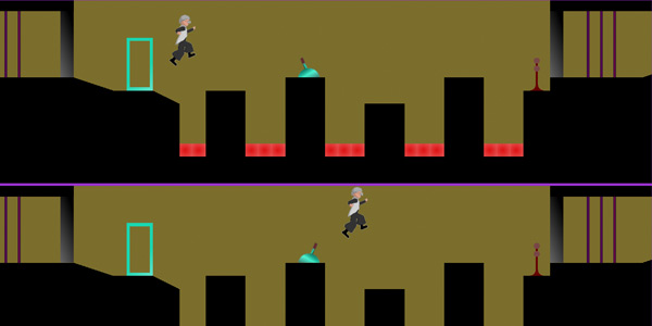 Rite Rite screen capture showing two dimensions/two screens